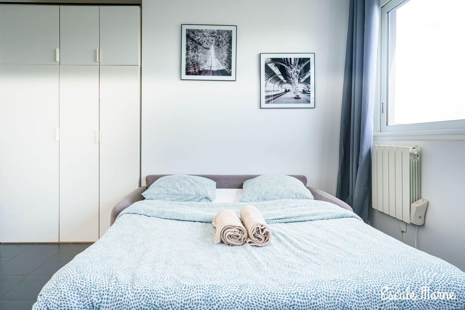 Escale-Marne Fr - 202 - Free Parking - Free Luggage Storage - All Equipped - Linen Included - Washing Machine - 10Mn Walk Metro 8 - Rer A - Panoramic View - From 1 To 14 Guests Maisons-Alfort Habitación foto