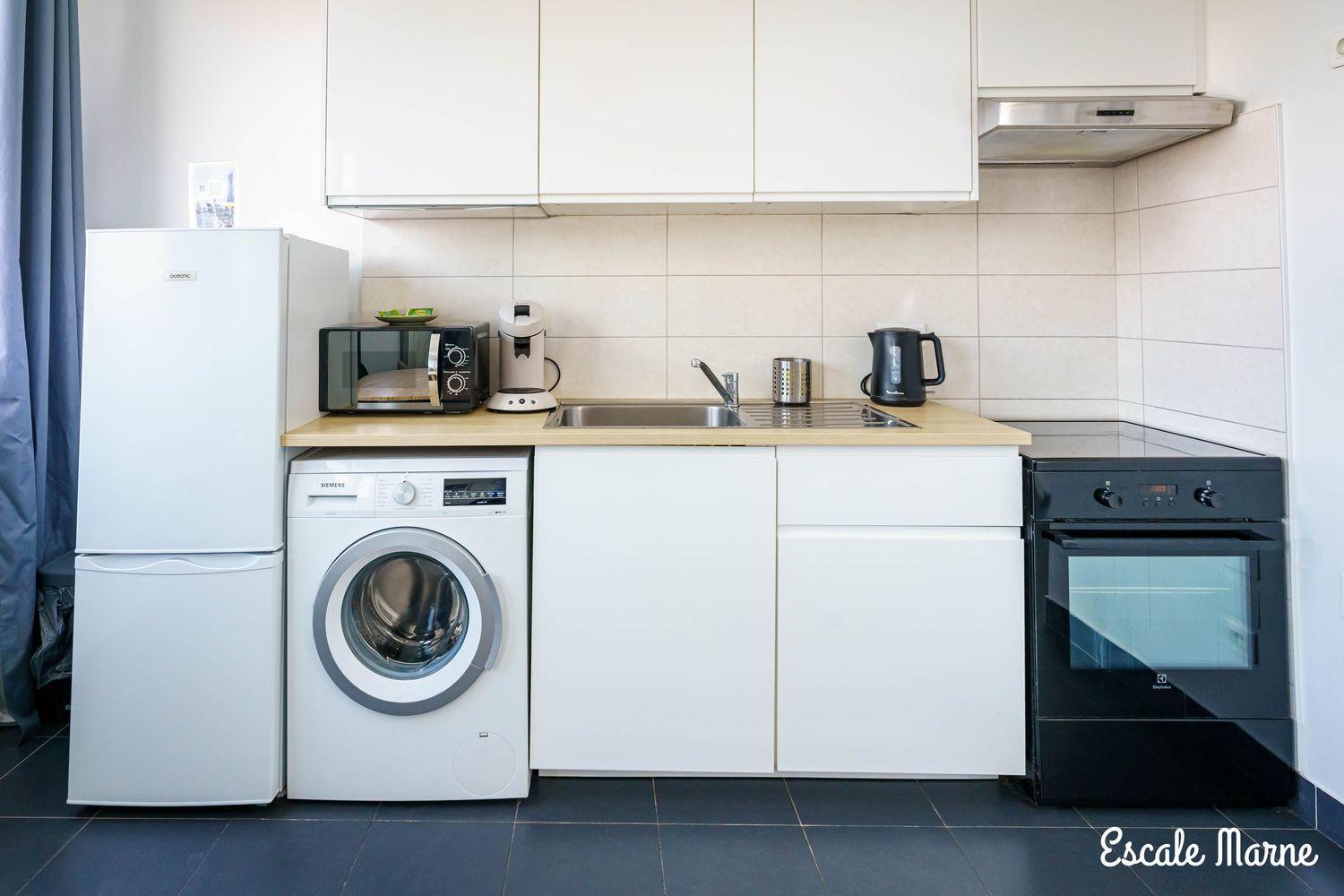 Escale-Marne Fr - 202 - Free Parking - Free Luggage Storage - All Equipped - Linen Included - Washing Machine - 10Mn Walk Metro 8 - Rer A - Panoramic View - From 1 To 14 Guests Maisons-Alfort Habitación foto